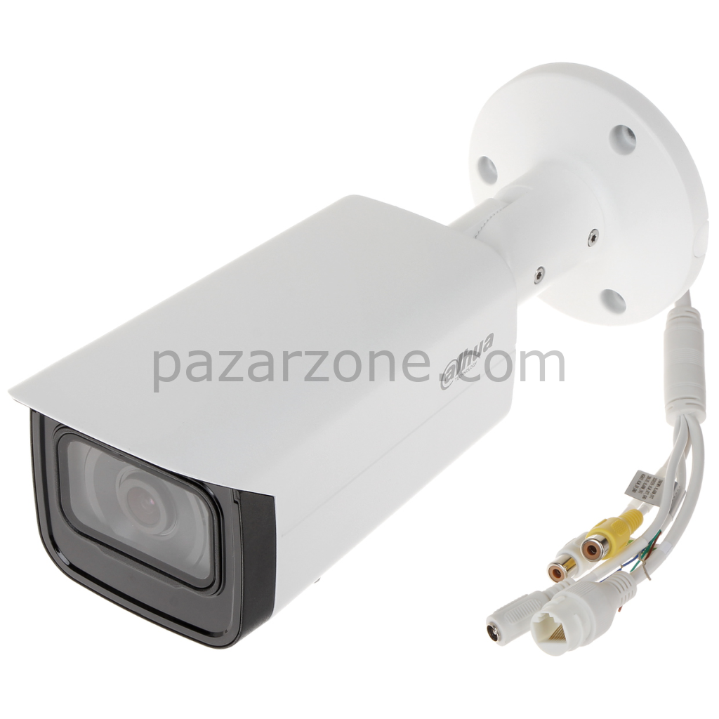 DAHUA IPC-HFW5241T-ASE,  2Mpix, 3,6mm Lens, H265+, Starlight, 80Mt Gece Görüşü,  IP67, PoE Metal Kasa Bullet IP Kamera
