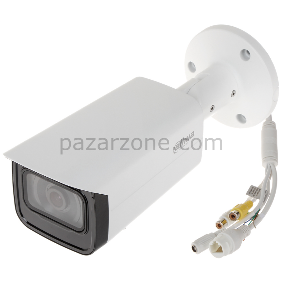 DAHUA IPC-HFW5241T-ASE,  2Mpix, 3,6mm Lens, H265+, Starlight, 80Mt Gece Görüşü,  IP67, PoE Metal Kasa Bullet IP Kamera