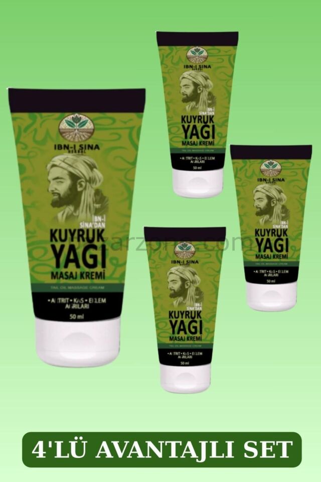Ibn-I Sina Kuyruk Yağı Masaj Kremi 50ML x 4 Adet