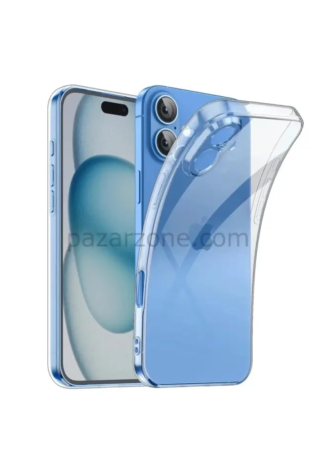 Newface Apple iPhone 16 Kılıf Lüx Şeffaf Silikon
