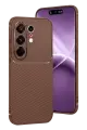 Newface Tecno Camon 50 Pro 5G Auto Focus Karbon Kapak - Kahverengi
