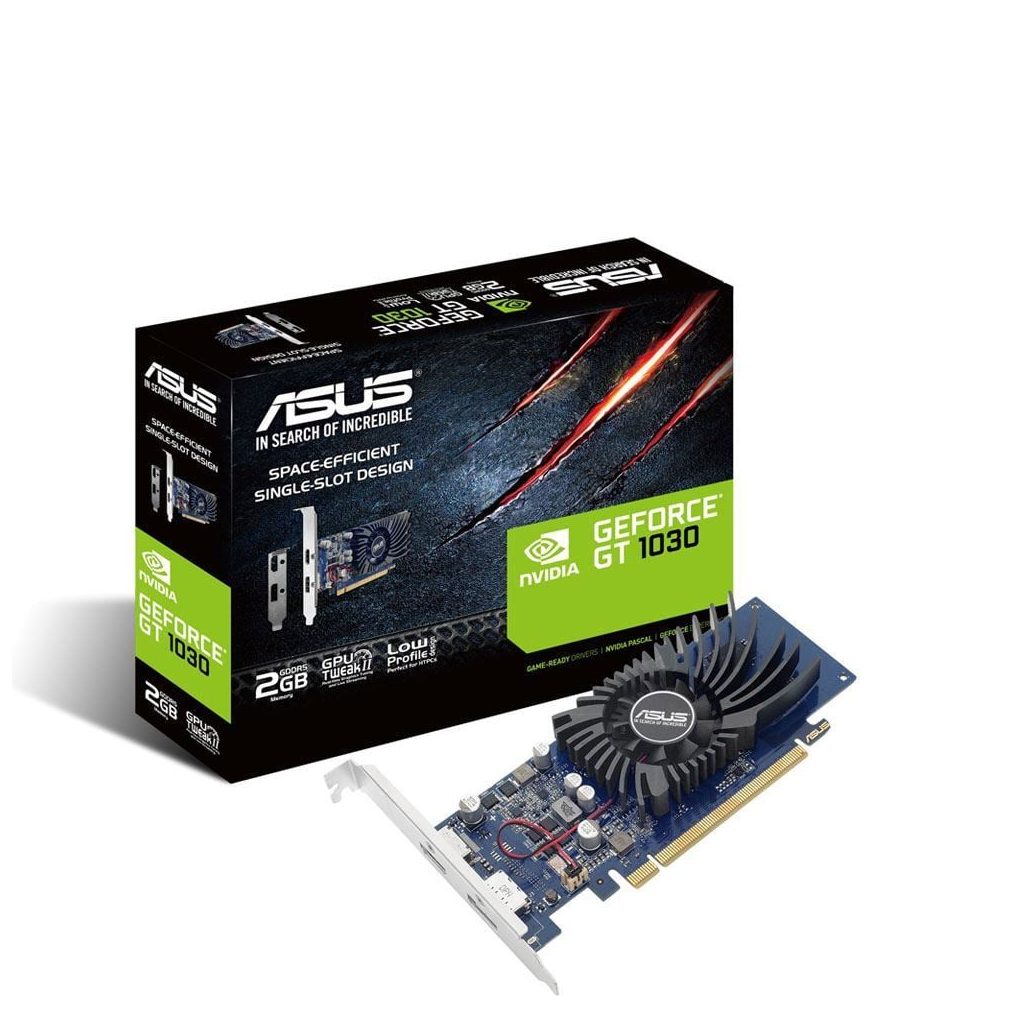ASUS GT1030-2G-BRK, 2Gb, GDDR5, 64Bit, 1xHDMI, 1xDP, GAMING Ekran Kartı