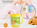 Funny Pipetli Çocuk Içecek Bardağı Desenli Bardak 350ml