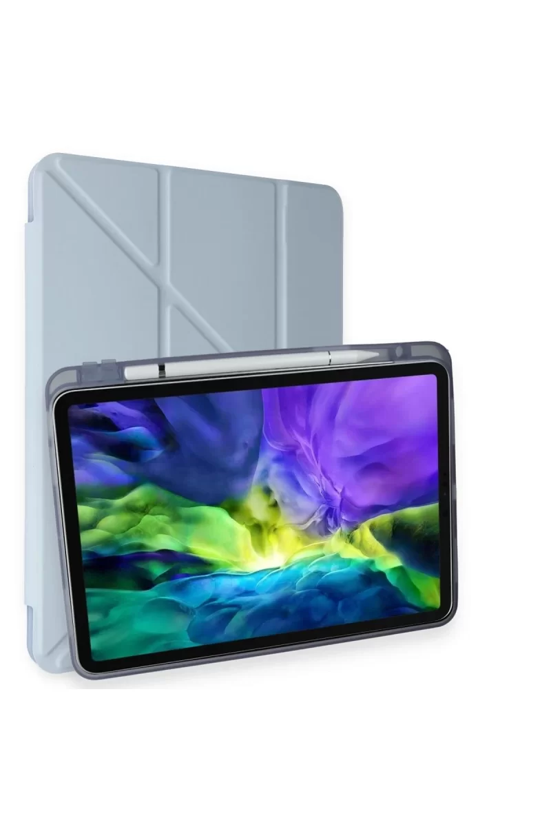 Newface Apple iPad Pro 11 (2018) Kılıf Kalemlikli Mars Tablet Kılıfı - Mavi