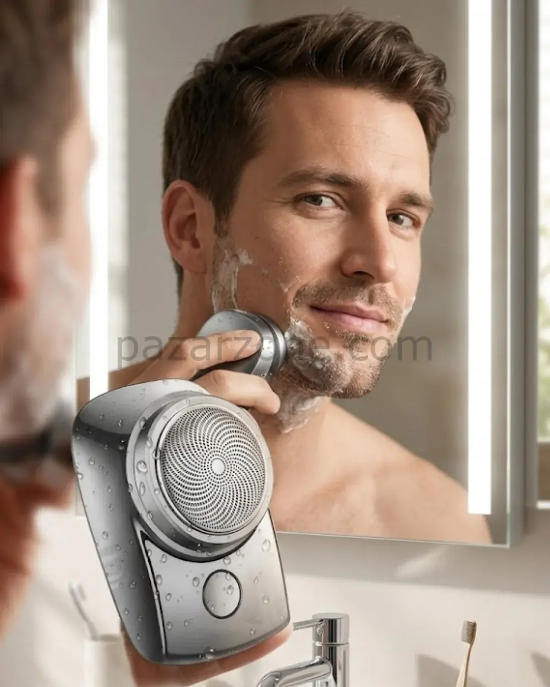 Mini Shaver Sıfır Sakal Taşınabilir Şarjlı Tıraş Makinesi IPX6 Korumalı USB