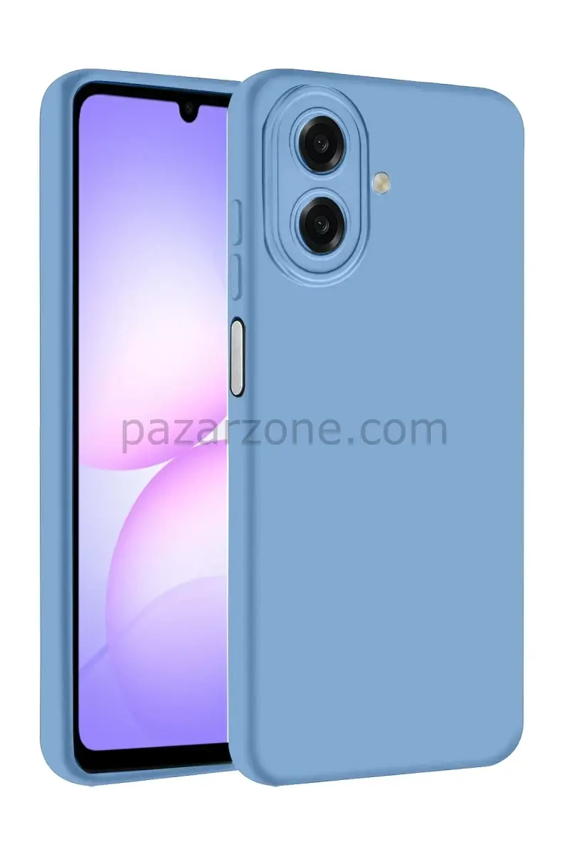 Newface Samsung Galaxy A07 4G First Silikon - Mavi