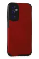 Newface Samsung Galaxy M34 5G Kılıf Loop Deri Silikon - Kırmızı