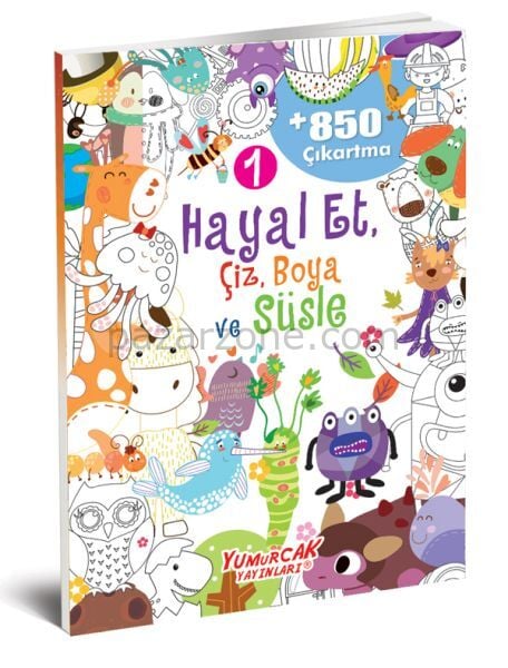 Hayal Et-Çiz-Boya-Süsle 850 Çıkartma -1