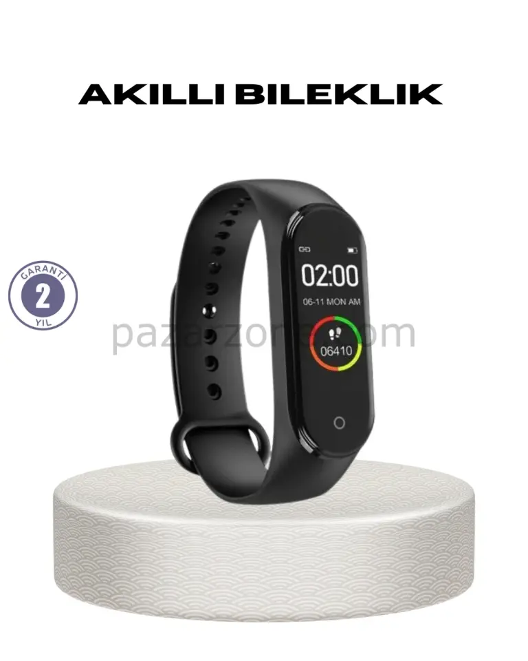 Akıllı Bileklik 0.96 İnç Ekran Kalp Atışlı Kan Basınçlı IP67 Suya Dayanıklı