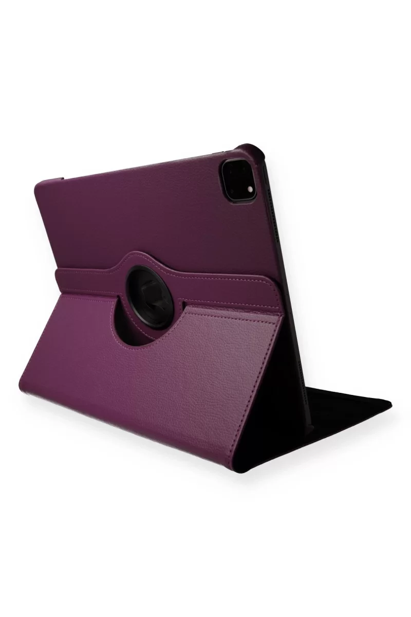 Newface Apple iPad Pro 11 (2020) Kılıf 360 Tablet Deri Kılıf - Mürdüm