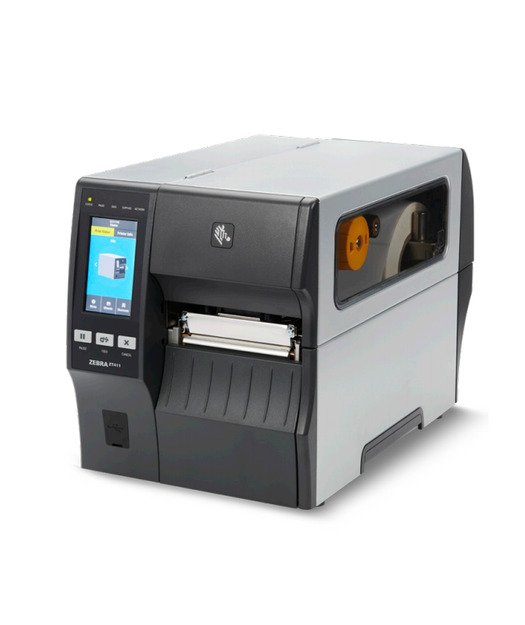 TT Printer ZT411; 4'', 203 dpi, Euro and UK cord, Serial, USB, 10/100 Ethernet, Bluetooth 4.1/MFi, USB Host, EZPL