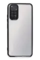 Newface Xiaomi Redmi Note 11 Kılıf Razer Lensli Silikon - Siyah