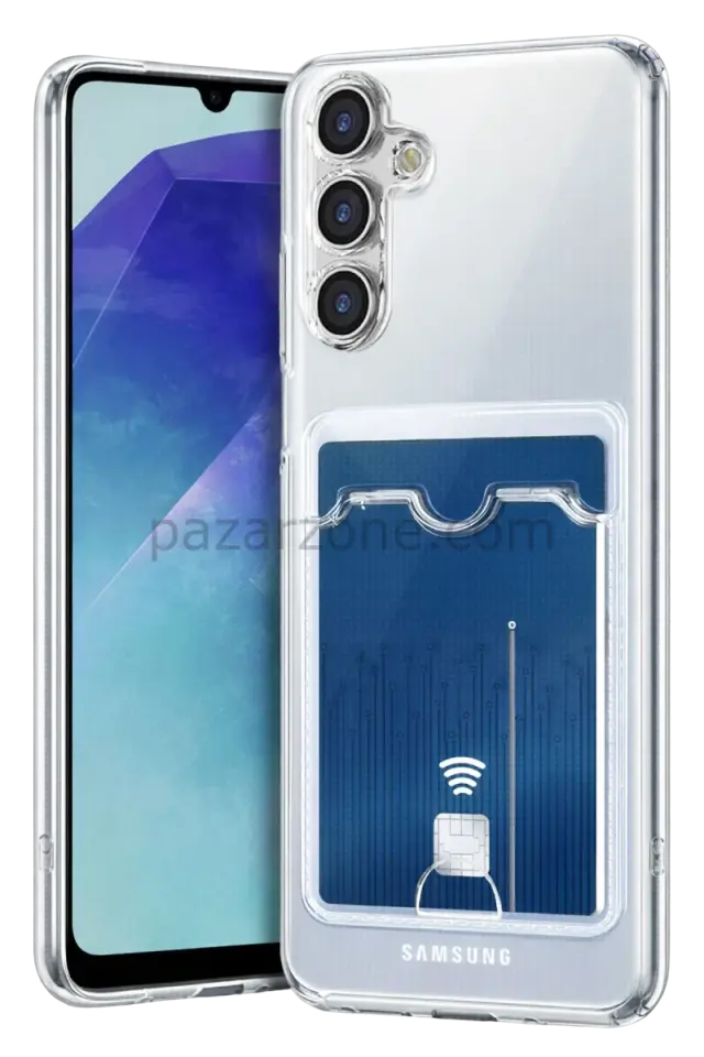 Newface Samsung Galaxy A57 5G Kart Şeffaf Silikon - Şeffaf