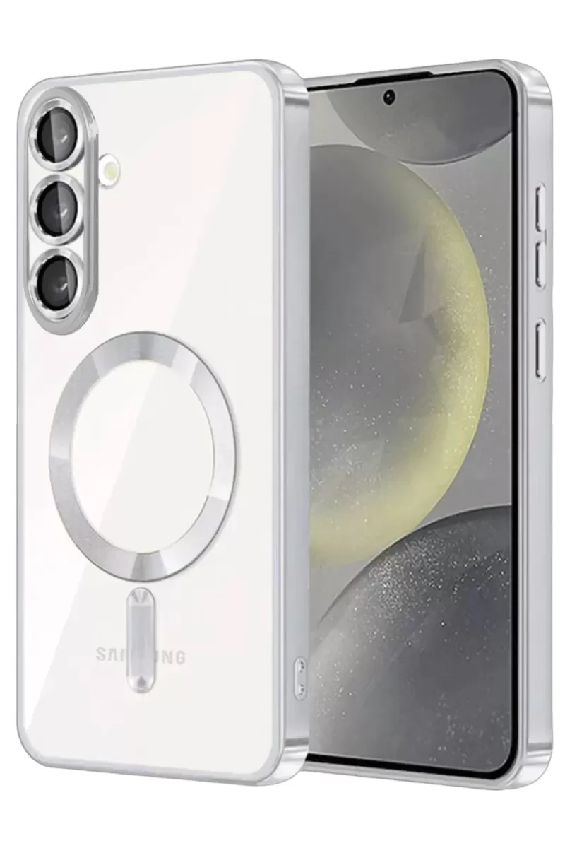 Newface Samsung Galaxy S25 FE Kross Magneticsafe Kapak - Gümüş