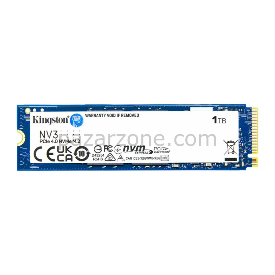KINGSTON SNV3S/1000G, NV3, 1TB, 6000/4000, Gen4, NVME PCIe M.2 2280, SSD