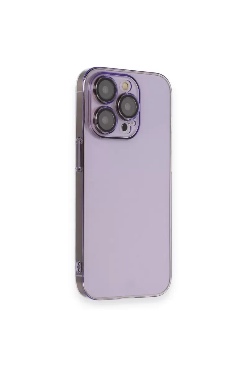 Newface Apple iPhone 13 Pro Max Kılıf Armada Lensli Kapak - Lila