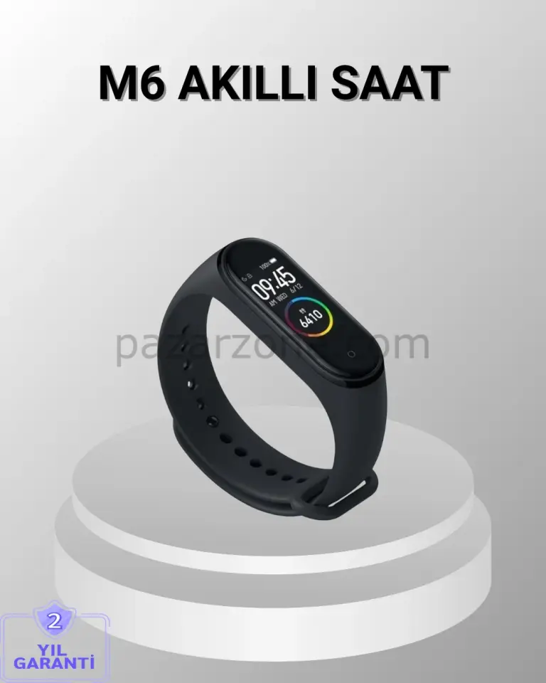 Akıllı Bileklik – Adım Sayar, Kalp Atış Ölçer, Uyku Takipli ve Suya Dayanıklı