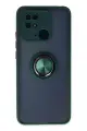 Newface Xiaomi Redmi 10C Kılıf Montreal Yüzüklü Silikon Kapak - Yeşil