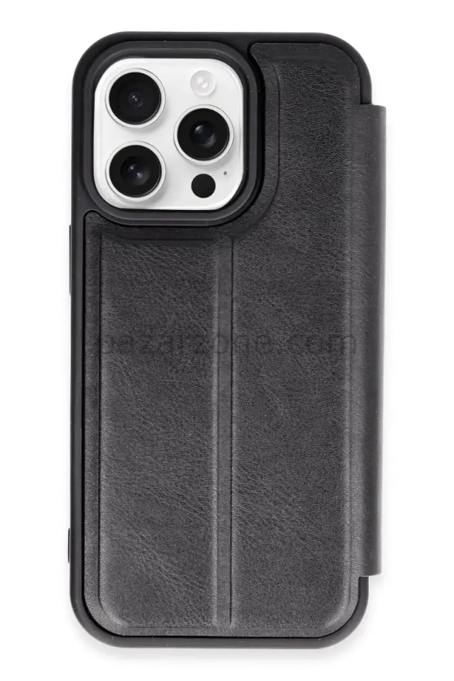 Newface Apple iPhone 14 Pro Max Kılıf Flip Cover - Siyah