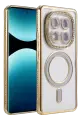 Newface Xiaomi Redmi Note 15 Pro 5G Joke Simli Magneticsafe Kılıf - Gold