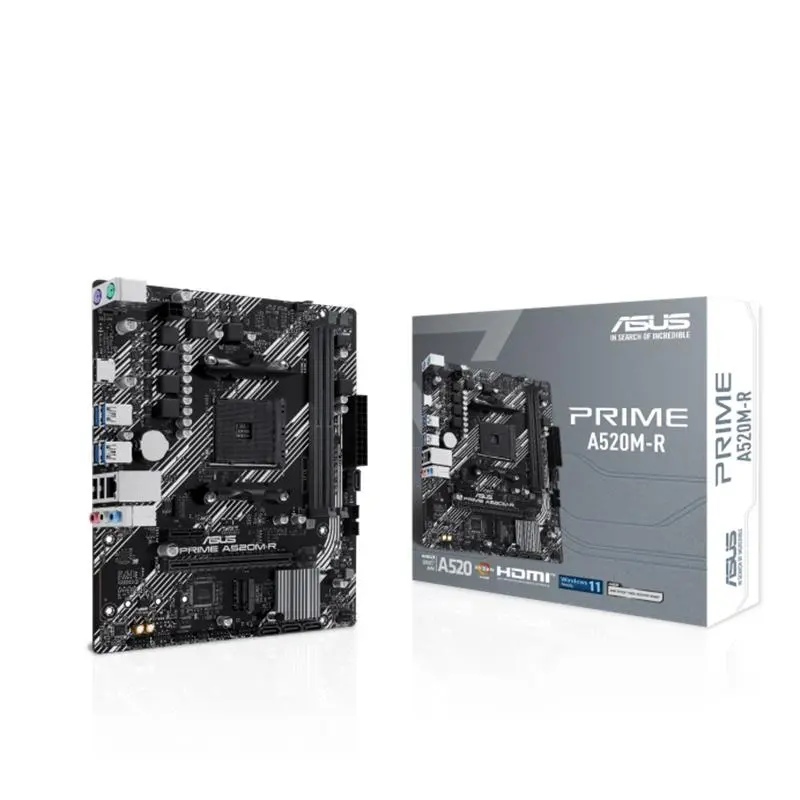ASUS PRIME A520M-R DDR4 5100MHZ 1XHDMI 1XM.2 USB2.0 MATX AM4 (AMD AM4 5000/4000 /3000 SERİLERİ İLE UYUMLU)