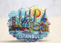 Ahşap İstanbul Temalı Magnet - Model 4