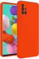 Newface Samsung Galaxy A31 Kılıf Nano içi Kadife Silikon - Turuncu