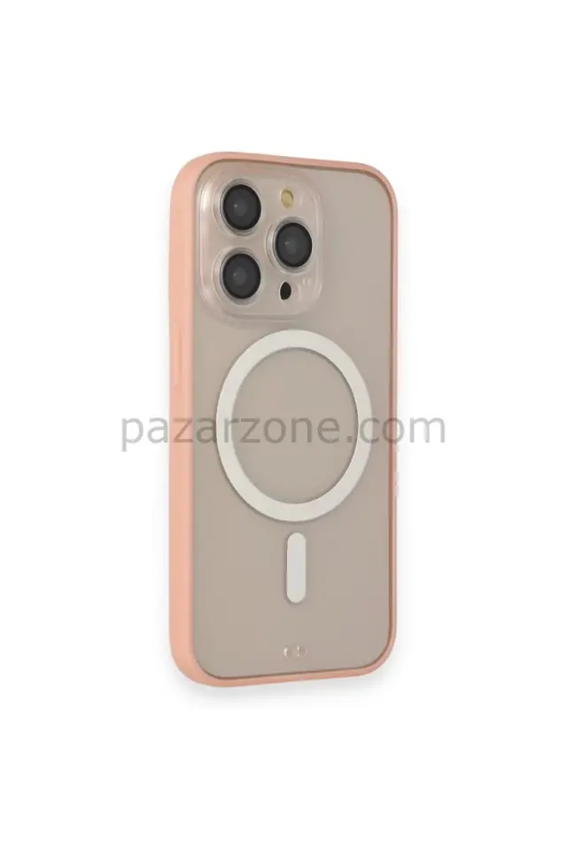 Newface Apple iPhone 14 Pro Max Kılıf Grand Magneticsafe Kapak - Pembe