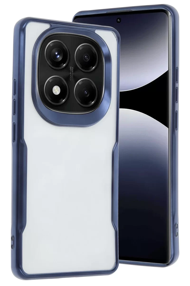 Newface Xiaomi Redmi Note 14 Pro 5G Kılıf Boyi Silikon Kapak - Lacivert
