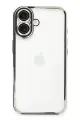 Newface Apple iPhone 16 Kılıf Razer Lensli Silikon - Gümüş