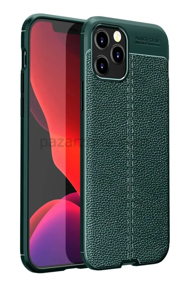 Newface Apple iPhone 12 Pro Kılıf Auto Focus Kapak - Yeşil