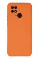Newface Xiaomi Redmi 10C Kılıf Nano içi Kadife Silikon - Turuncu
