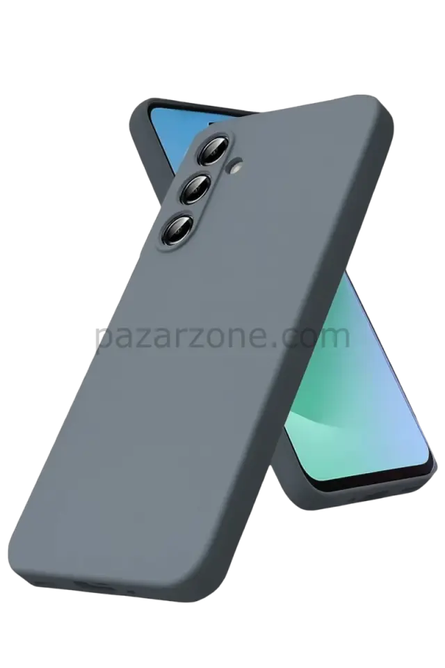 Newface Samsung Galaxy S25 FE Kılıf Nano içi Kadife Silikon - Gri