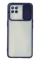 Newface Oppo Reno 4 Lite Kılıf Palm Buzlu Kamera Sürgülü Silikon - Lacivert