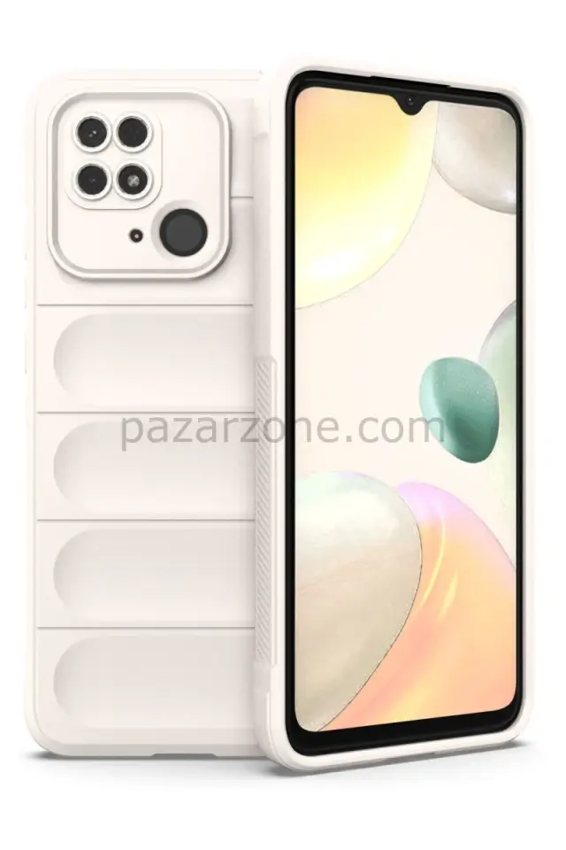 Newface Xiaomi Redmi 10C Kılıf Optimum Silikon - Krem