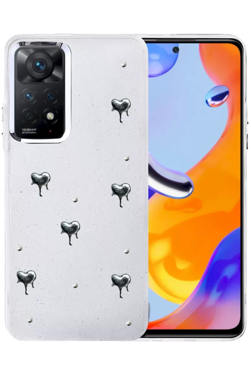 Newface Xiaomi Redmi Note 11 Pro Fiyonk Desenli Kapak - Desen 1