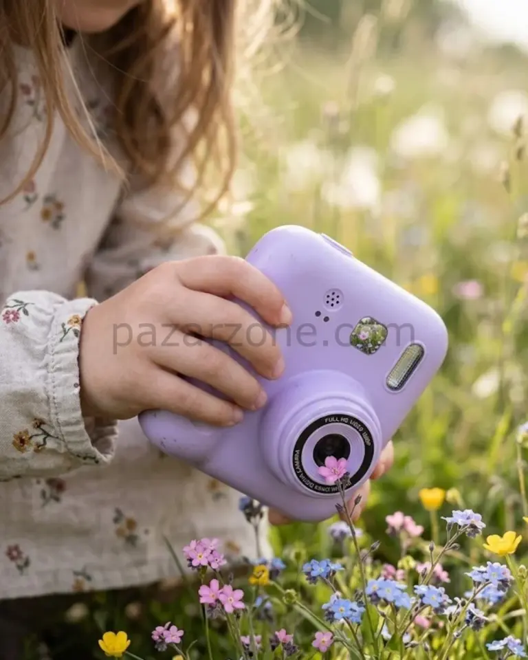Mini Çocuk Kamerası Fotoğraf Video Çekim 4 Rulo Kağıt ve 5 Kalem Hediyeli