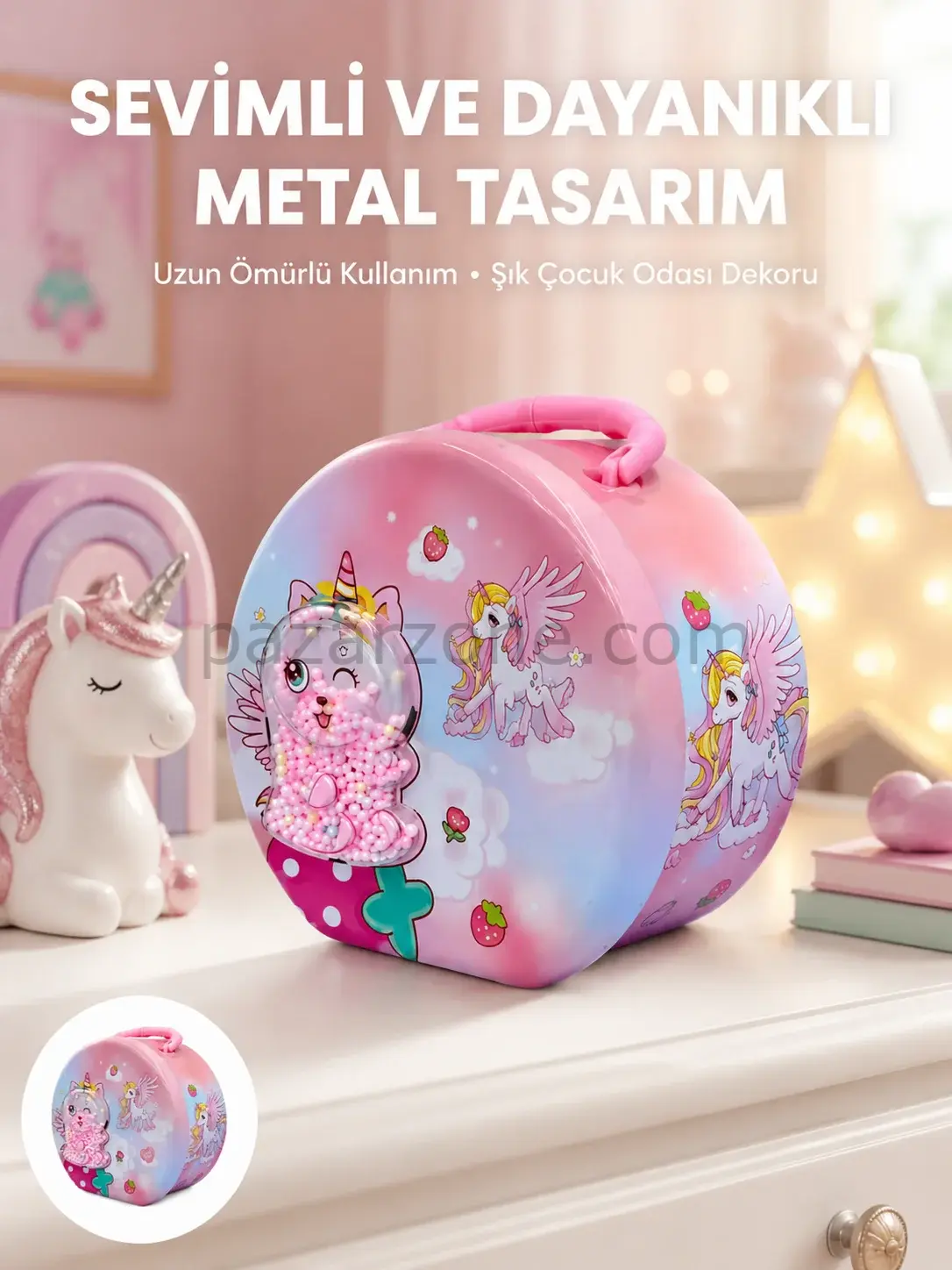 Mini Çocuk Para Kasası Gizli Saklama ve Birikim Kutusu