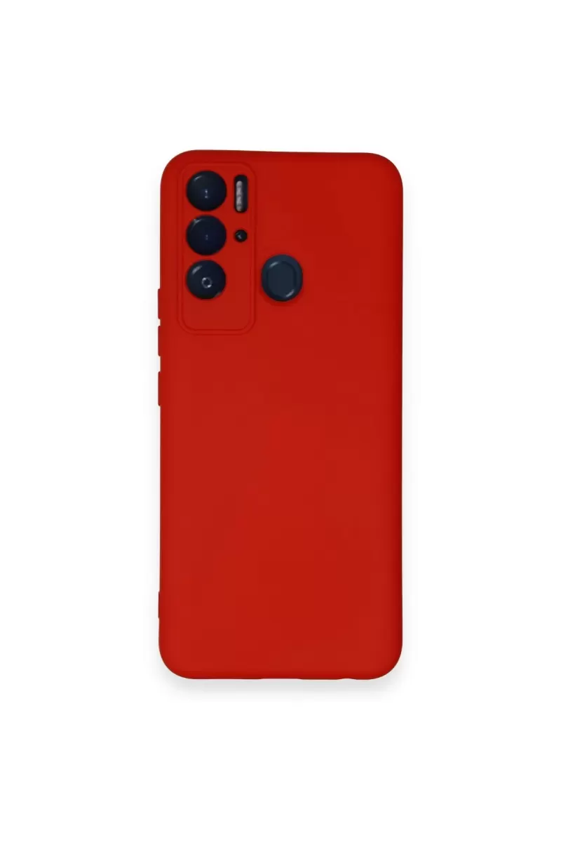 Newface Tecno Pova Neo Kılıf Nano içi Kadife Silikon - Kırmızı