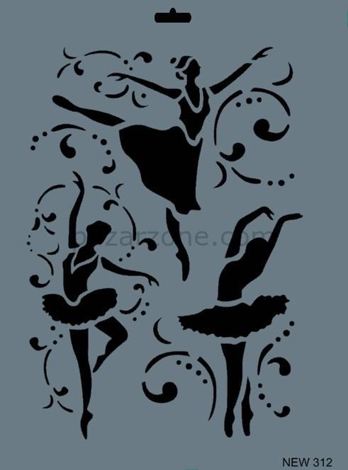 Rich New Seri N-312 Stencil 35x25 cm