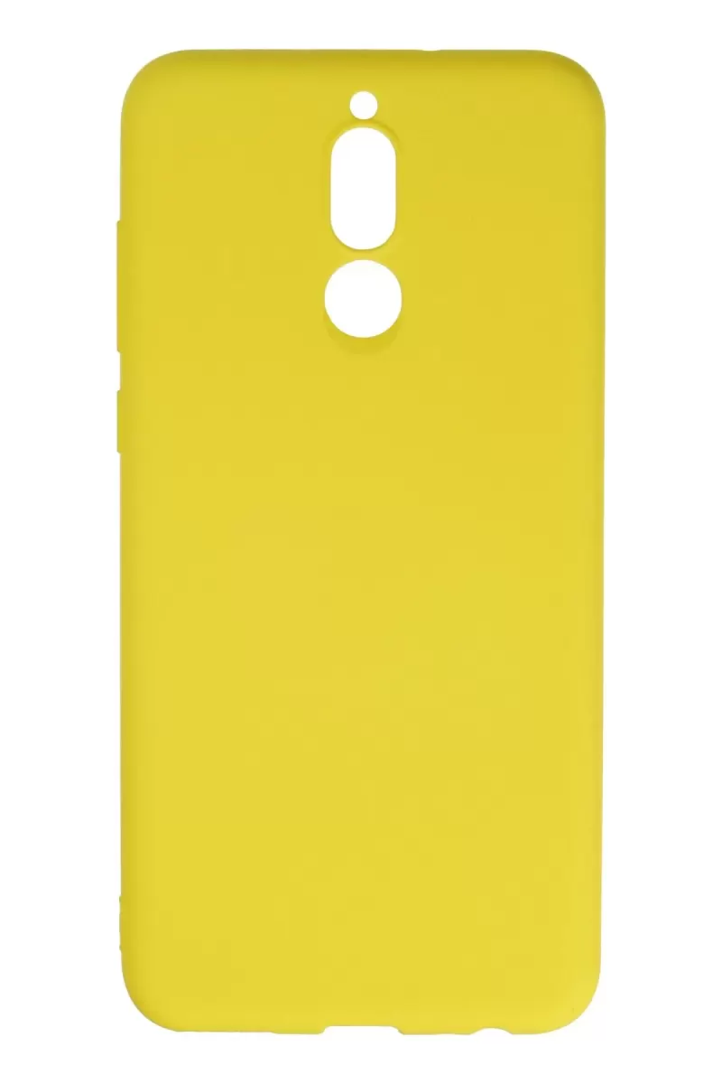 Newface Huawei Mate 10 Lite Kılıf Nano içi Kadife Silikon - Sarı