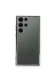 Newface Samsung Galaxy S23 Ultra Kılıf Razer Lensli Silikon - Gümüş