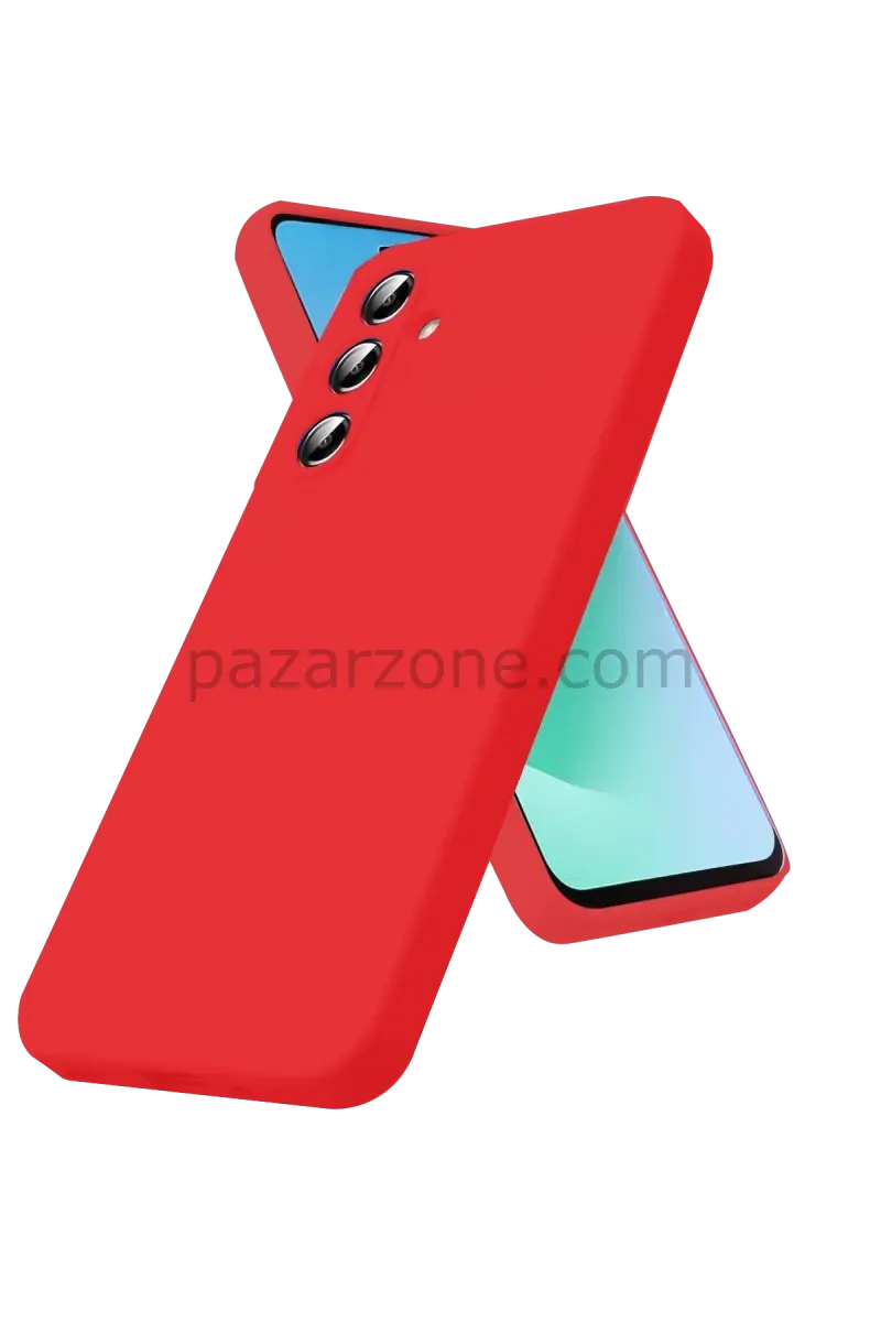 Newface Samsung Galaxy S25 FE Nano içi Kadife Silikon - Kırmızı