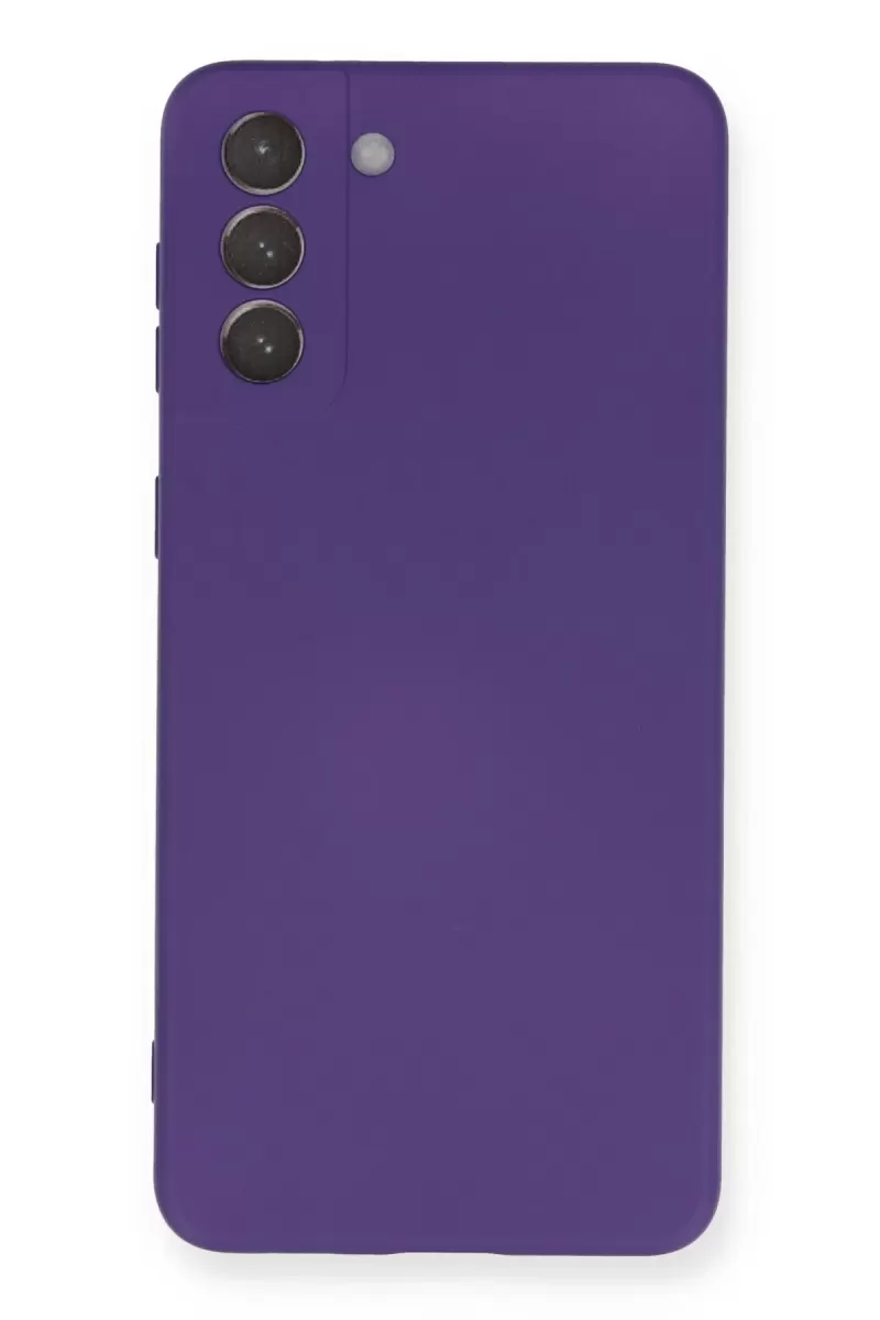 Newface Samsung Galaxy S21 Plus Kılıf Nano içi Kadife Silikon - Mor