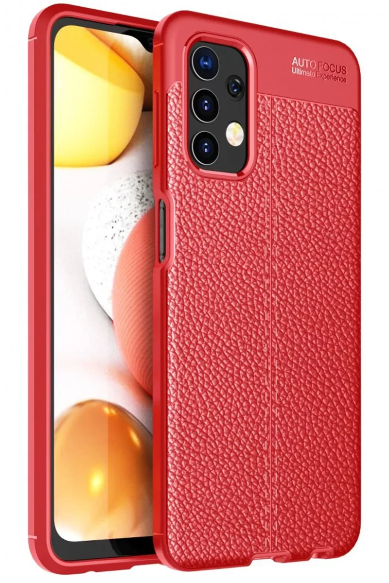 Newface Samsung Galaxy A32 Kılıf Auto Focus Kapak - Kırmızı