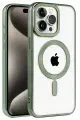 Newface Apple iPhone 14 Pro Max Kılıf Kronos Magsafe Kapak - Koyu Yeşil