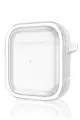 Movenchy Apple Airpods 4 (4.nesil) Shiny Şeffaf Kılıf - Beyaz