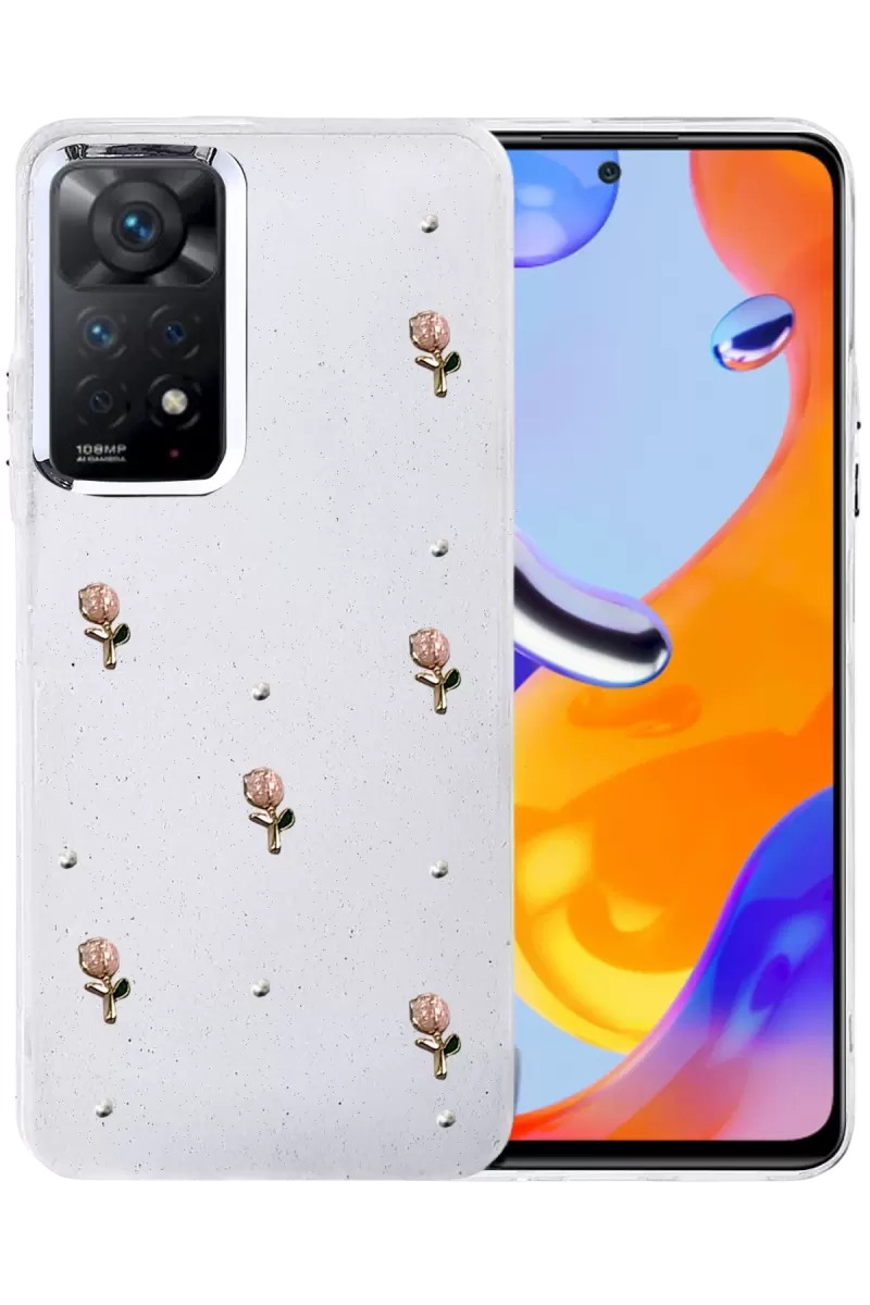Newface Xiaomi Redmi Note 11 Pro Fiyonk Desenli Kapak - Desen 6