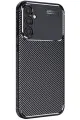 Newface Samsung Galaxy A56 Kılıf Auto Focus Karbon Kapak - Siyah