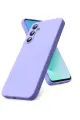 Newface Samsung Galaxy S25 FE Nano içi Kadife Silikon - Lila